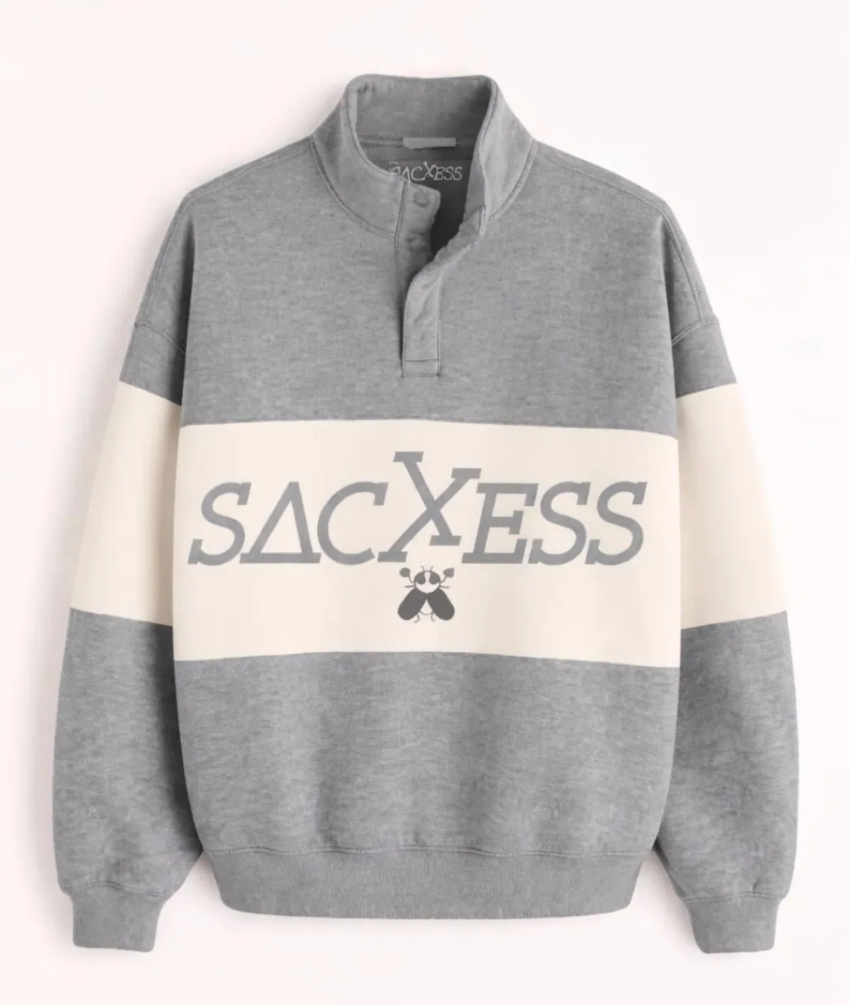 Snap Mockneck in grey